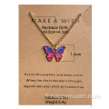 Collier d'accessoires de pendentif papillon